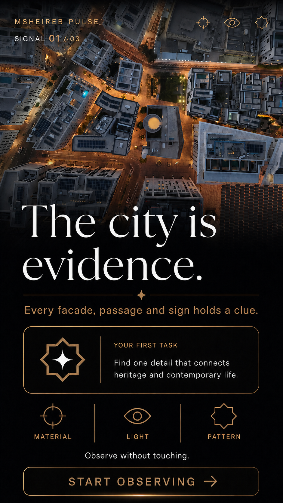 The city is evidence screen from Doha Design District